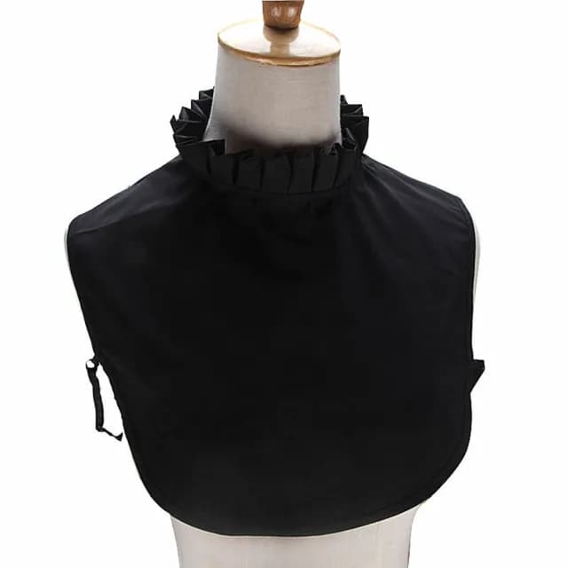 【米蘭精品】現貨+預購 假領子襯衫領片(立領木耳邊百搭棉質女裝配件情人節生日聖誕節交換禮物3色74ac25)