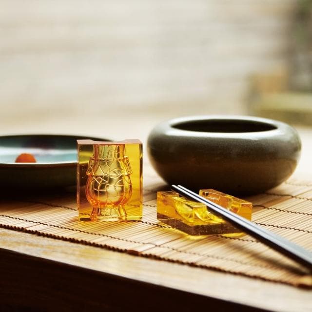 【tittot 琉園】相會_故宮琉璃筷架(送禮/琉璃/禮物/玻璃/水晶/藝術品/擺飾/禮贈/企業/雙/輝)