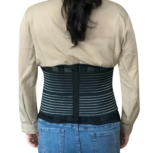 【Qi Mei 齊美】獨家六角網紗 可調式透氣舒適竹炭護腰2入組-台灣製(運動 護具 父親節禮物)