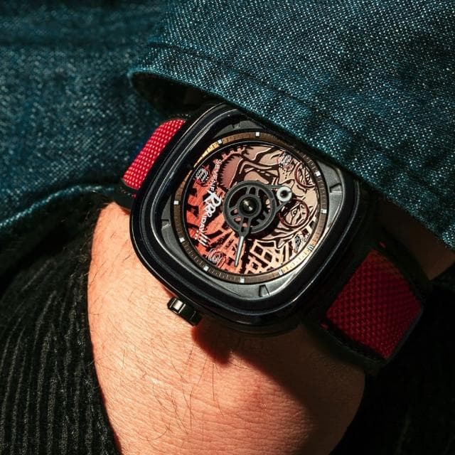 【SEVENFRIDAY】虎年限量版 自動上鍊機械錶-紅/45x45.6mm 送禮 禮物 推薦(T3/05)