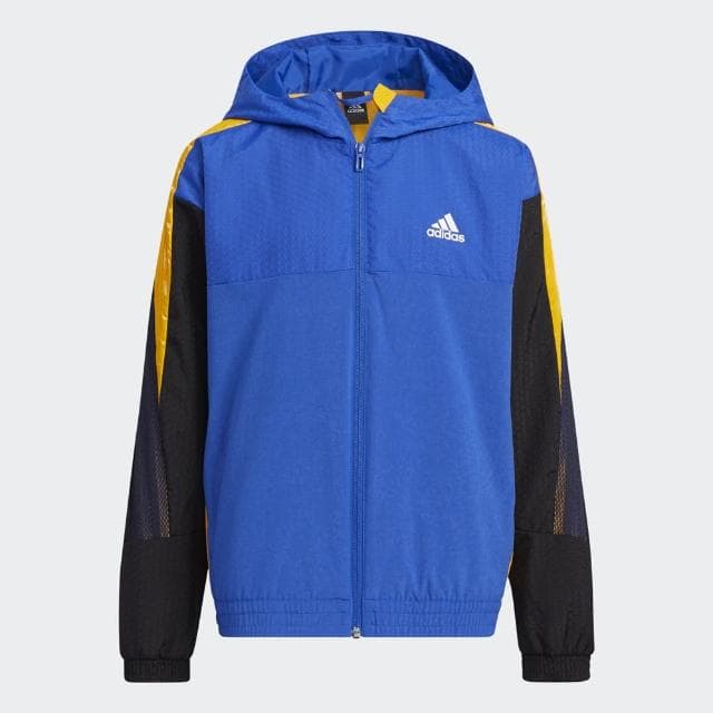 【adidas 愛迪達】連帽外套 童裝 HE0095
