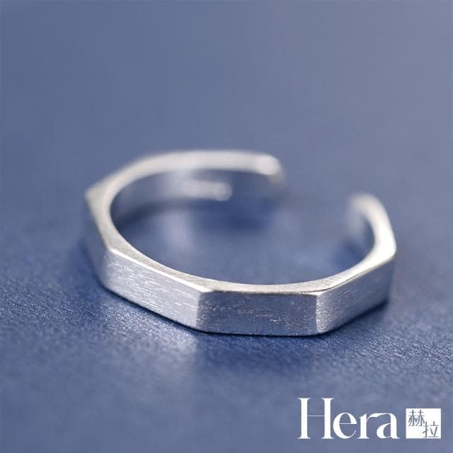 【HERA 赫拉】精鍍銀螺帽幾何戒指可調節指環 H111030110(女戒 情人節禮物 生日禮物)
