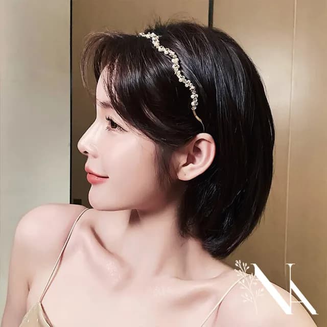 【NANA】情人節禮物 娜娜 巴洛克高級感復古鑲鑽髮箍 HBA8(復古鑲鑽髮箍)