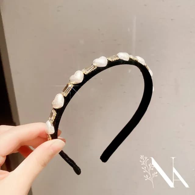 【NANA】情人節禮物 娜娜 巴洛克高級感復古鑲鑽髮箍 HBA8(復古鑲鑽髮箍)