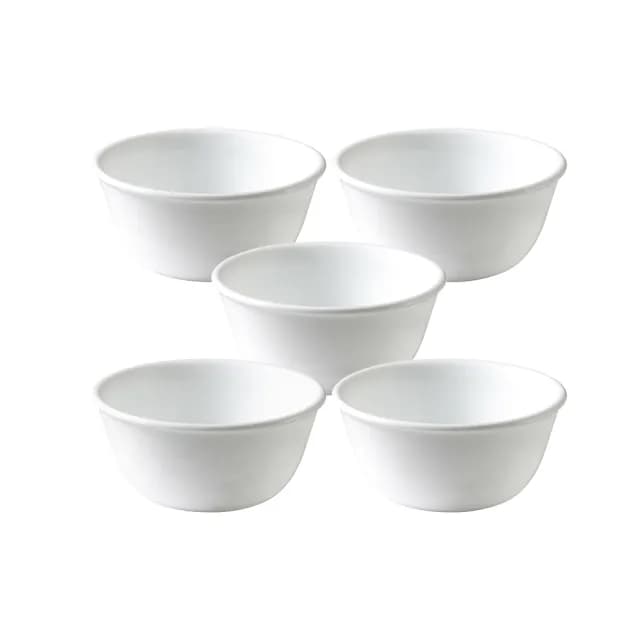 【CorelleBrands 康寧餐具】純白 177ML小羹碗5件組(E28)