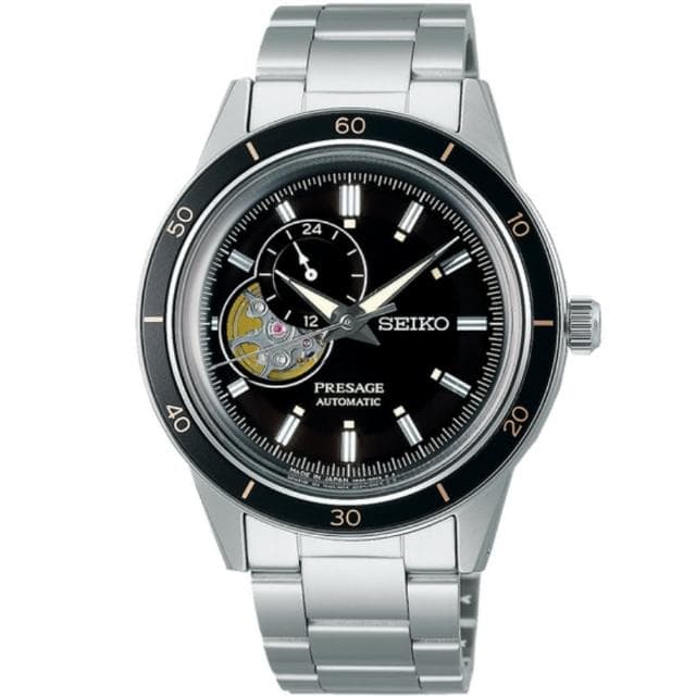 【SEIKO 精工】Presage Style60’s 復古風 開芯機械腕錶 母親節 禮物 推薦(SSA425J1/4R39-00Z0D)
