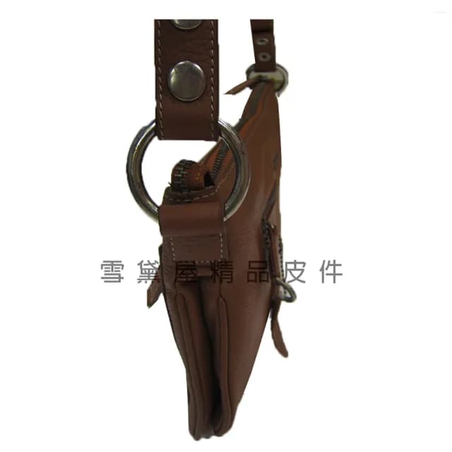 【SNOW.bagshop】情人節禮物 真皮 肩背包中容量主袋+外袋(真皮包包 共四層扁包100%進口牛皮革復古仿舊提肩
