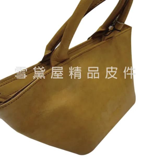 【SNOW.bagshop】情人節禮物 真皮 手提包進口專櫃小容量(真皮包包 100%進口牛皮革材質復古懷舊手提外出上班