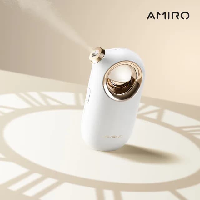 【AMIRO】BEAUTY 微孔水光注氧儀- 白色(水氧儀 噴霧儀 保濕噴霧 情人節禮物)