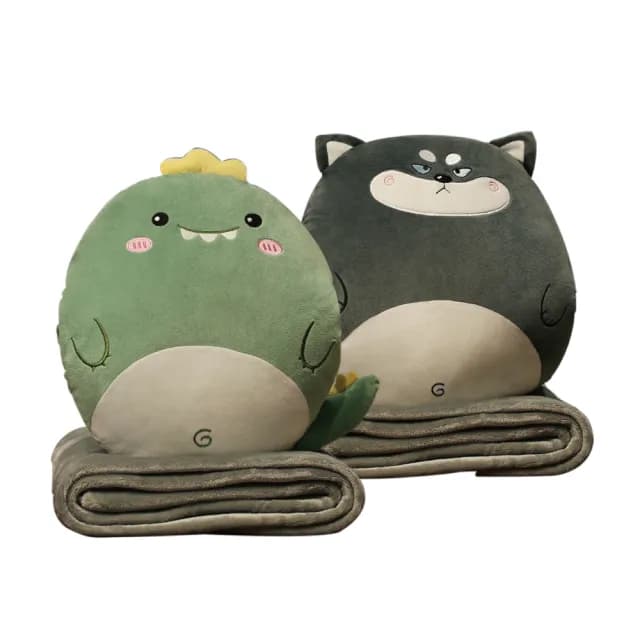 【暖暖生活】生日禮物 空調被 午睡抱枕靠墊珊瑚絨毯子 造型抱枕午睡毯(抱枕 趴趴枕 午睡枕)