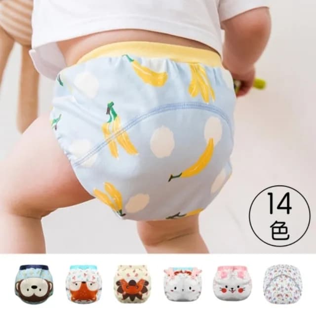 【橘魔法】厚6層動物滿印卡通防水學習褲(尿布褲 內褲 屁屁褲 戒尿布 小童 男童 女童 童裝)