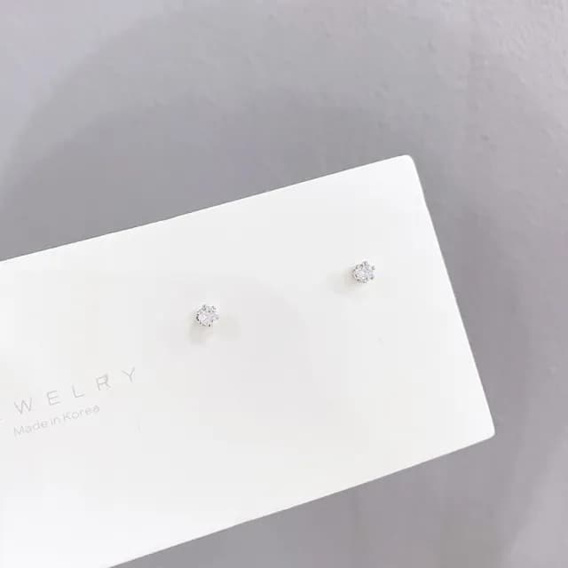 【Umi】一卡3對925純銀針微鑲鋯石貓眼石水滴吊墜LOVE造型耳環(日韓時尚潮流耳飾耳針耳墜耳釘)