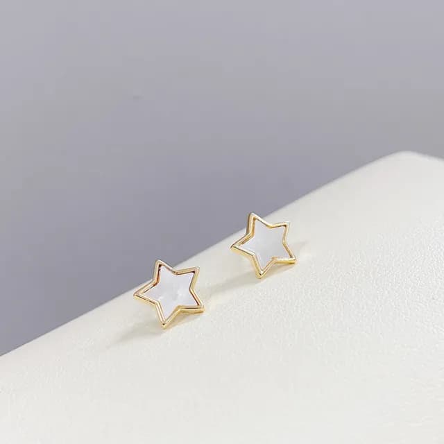 【Umi】一卡3對925純銀針微鑲鋯石星星月亮造型耳環(日韓時尚潮流耳飾耳針耳墜耳釘)