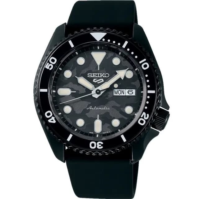 【SEIKO 精工】5 Sports系列 55週年 SKX現代版機械腕錶  禮物  手錶(4R36-13V0L)