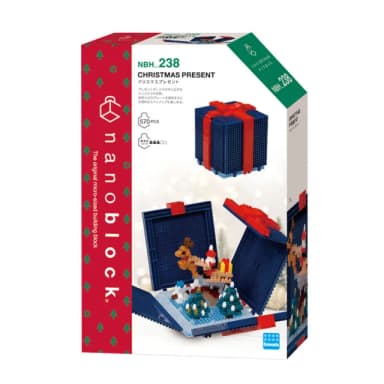 【nanoblock 河田積木】NBH_238 聖誕禮物盒