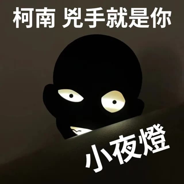 【真相只有一個 柯南兇手造型夜燈】名偵探 動漫 燈飾 送禮 交換禮物 入厝禮 造型燈具(室內照明 創意 搞笑)