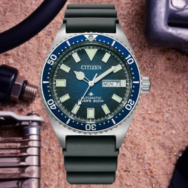 【CITIZEN 星辰】PROMASTER 新NY012多彩 潛水機械錶 父親節 送禮 禮物推薦(NY0129-07L)