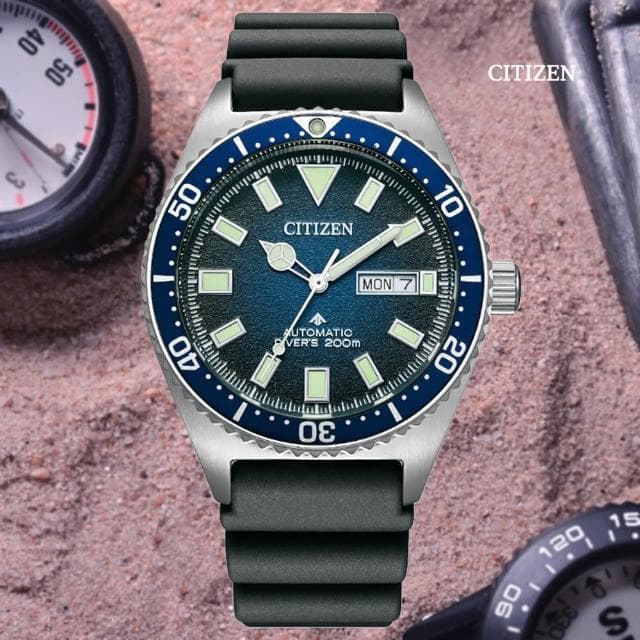 【CITIZEN 星辰】PROMASTER 新NY012多彩 潛水機械錶 父親節 送禮 禮物推薦(NY0129-07L)