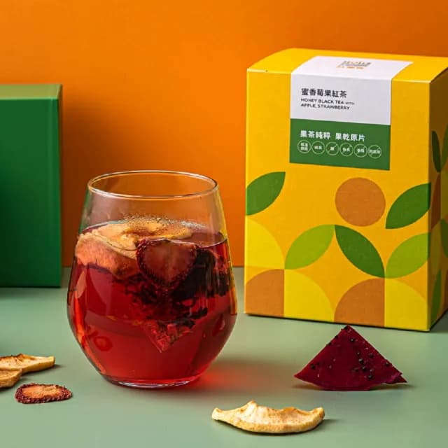 【Hoiis 好集食】蜜香莓果紅茶果乾茶8.5gx12包(內含茶包及2種果乾;可當果乾水)