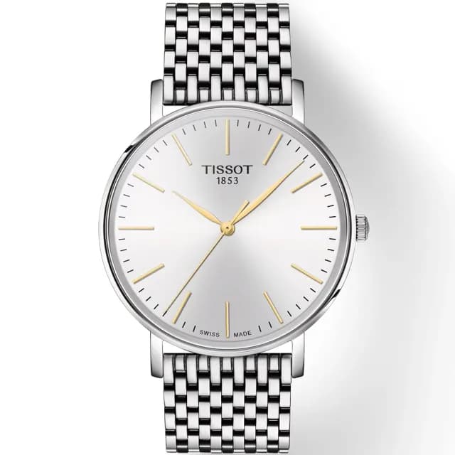 【TISSOT 天梭 官方授權】Everytime 經典大三針情侶手錶 對錶 禮物 推薦(T1434101101101+T1432101101101)