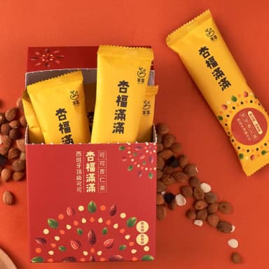【享嘉】杏福滿滿 可可杏仁茶盒裝x1盒(每盒8包入/獨立包裝/隨身包/無加糖/中秋送禮)