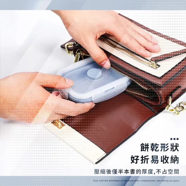 【餐廚用品】環保矽膠摺疊碗550ml(便攜 飯盒 保鮮盒 便當盒 矽膠碗 伸縮碗 可微波 碗盤 餐具 環保碗)