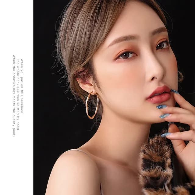 【Golicc】耳環 歐美 誇張 大C(七夕 情人節 生日 飾品 耳釘 耳飾 耳墜 禮物)