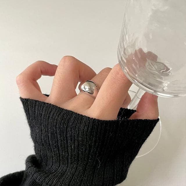 【KT DADA】母親節禮物 指環 食指戒指 韓國戒指 戒指 純銀戒指 情侶戒指 戒指女生 戒指男 銀戒指 寬版戒指