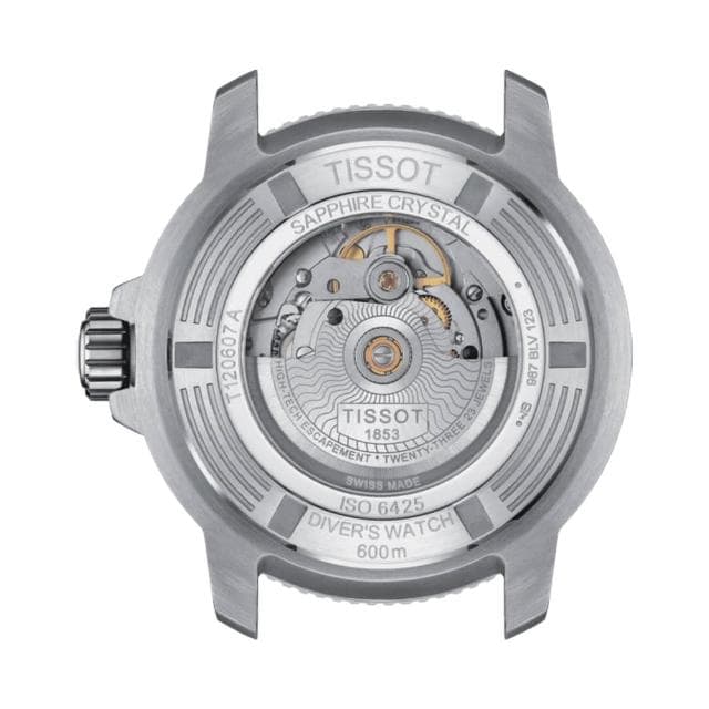 【TISSOT 天梭】SEASTAR 2000 海星系列 600米潛水機械錶 送禮 禮物 推薦(T1206071104101)