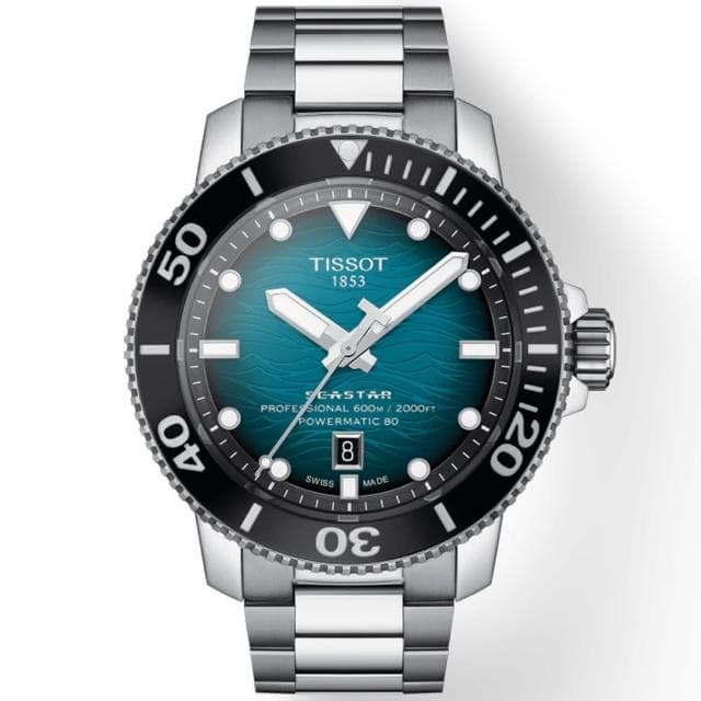 【TISSOT 天梭】SEASTAR 2000 海星系列 600米潛水機械錶 送禮 禮物 推薦(T1206071104100)