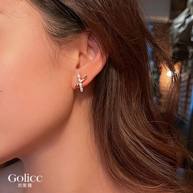 【Golicc】耳環 珍珠 花(七夕 情人節 生日 飾品 耳飾 耳墜 禮物)
