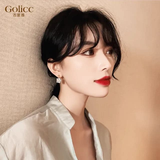 【Golicc】耳環 創意 雪花(七夕 情人節 生日 飾品 耳釘 耳飾 耳墜 禮物)