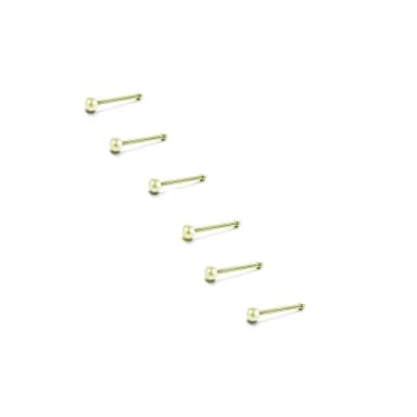 【耀眼美人】迷你小珠/金色養耳棒鈦閃耀/鈦鋼耳環六入(過爐款/耳環/造型美容美感品味/好運節)