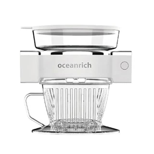 【Oceanrich】二合一自動旋轉咖啡機S5(珍珠白)