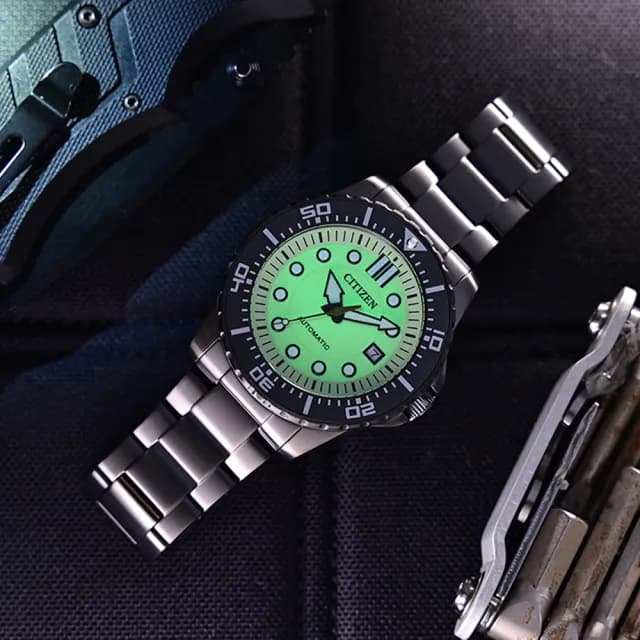 【CITIZEN 星辰】Mechanical  夜光型者 機械錶 手錶 夜光 禮物 推薦(NJ0177-84X)