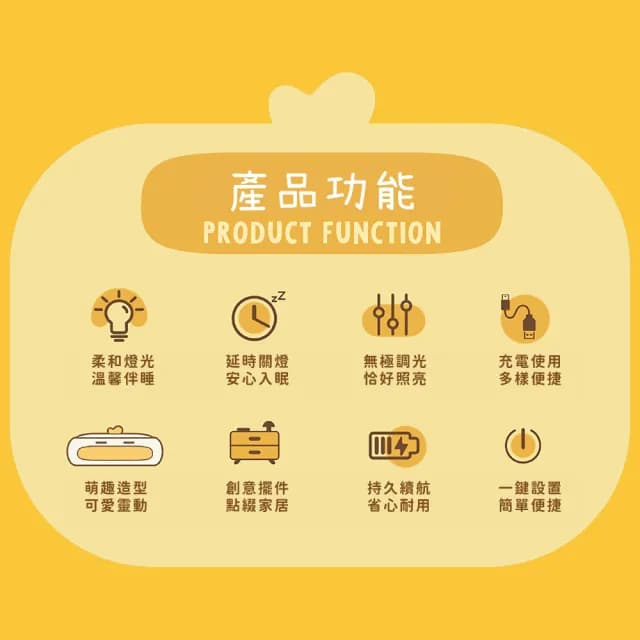 【白亮亮】萌趣大嘴鴨造型可調光小夜燈(定時關燈 USB 床頭燈 起夜哺乳燈 檯燈 裝飾品 柔光燈 生日禮物)