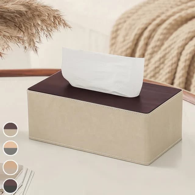 【巴芙洛】北歐高級PU皮革 面紙盒(面紙盒 加大/辦公室用品/紙巾盒/衛生紙/浴室面紙盒/交換禮物)