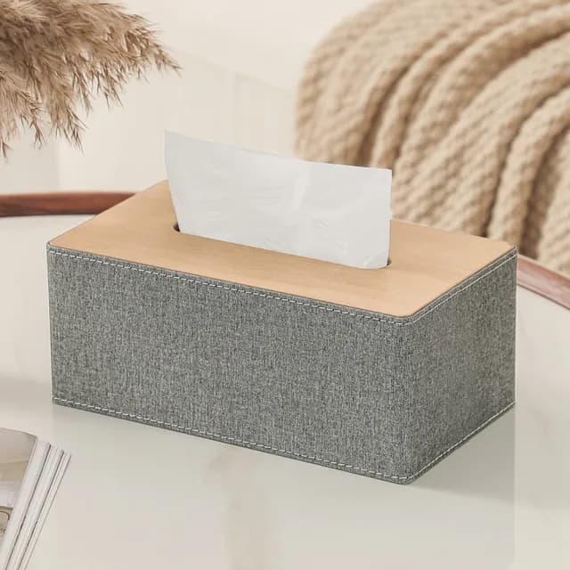 【巴芙洛】北歐高級PU皮革 面紙盒(面紙盒 加大/辦公室用品/紙巾盒/衛生紙/浴室面紙盒/交換禮物)