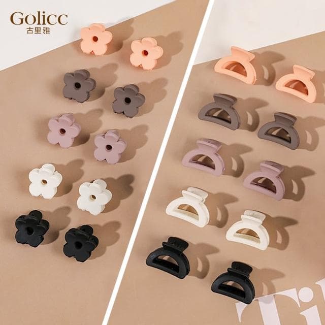 【Golicc】髮夾 可愛 小抓夾 10入 盒裝(母親節 生日 情人節 髮飾 頭飾 大腸圈 髮夾 禮物)