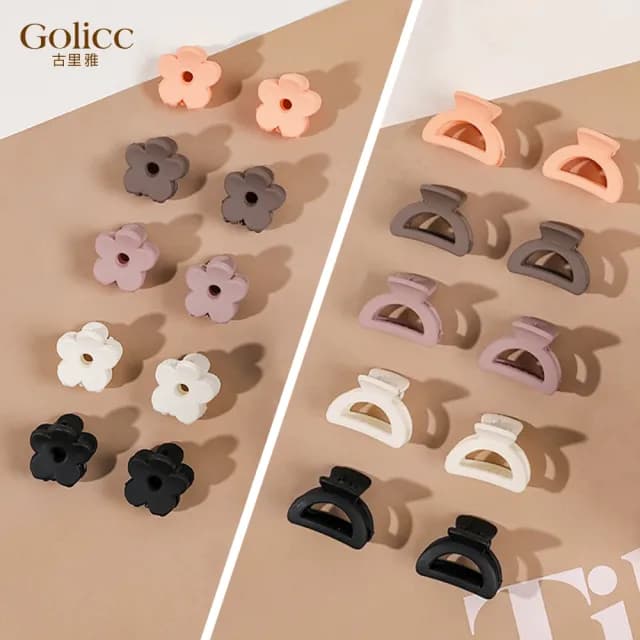 【Golicc】髮夾 可愛 小抓夾 10入 盒裝(七夕 情人節 生日 髮飾 頭飾 大腸圈 髮夾 禮物)