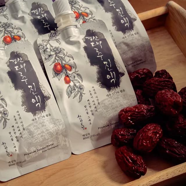 【韓味不二】韓國進口慶山紅棗汁禮盒80mlX30入X1盒(送禮推薦/節日禮盒/春節禮盒)