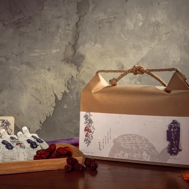 【韓味不二】韓國進口慶山紅棗汁禮盒80mlX30入X1盒(送禮推薦/節日禮盒/春節禮盒)