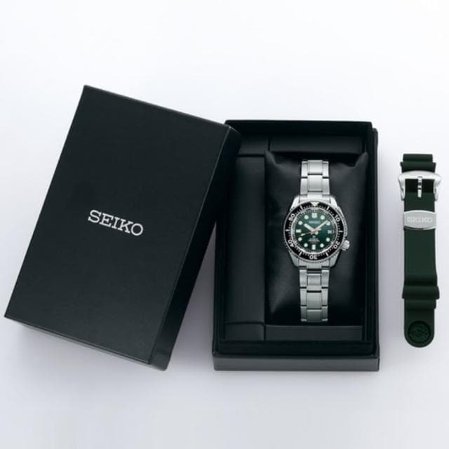 【SEIKO 精工】創業140周年紀念款 陶瓷圈 潛水機械腕錶 母親節 禮物 推薦(SLA047J1/8L35-01E0G)