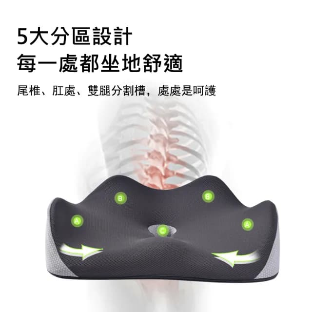 【Kyhome】慢回彈記憶棉坐墊 減壓坐墊 美臀護腰 辦公室椅墊 交換禮物