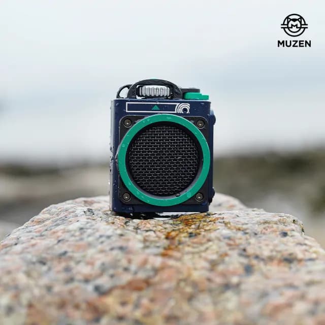 【MUZEN】Wild Go 可攜式戶外街頭藍牙喇叭-單寧藍(露營 街頭 戶外 滑板 登山 健行 IPX5防水 攜帶式 音響)