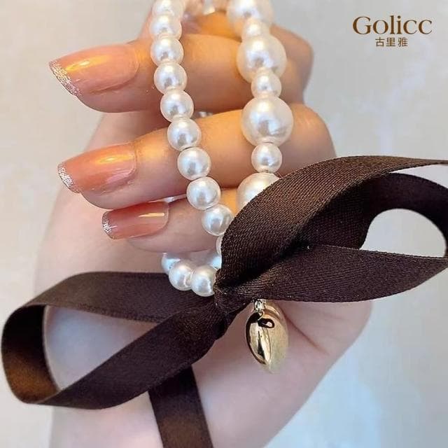 【Golicc】髮圈 小香風 珍珠 蝴蝶結 髮圈(母親節 生日 情人節 髮飾 頭飾 大腸圈 髮夾 禮物)