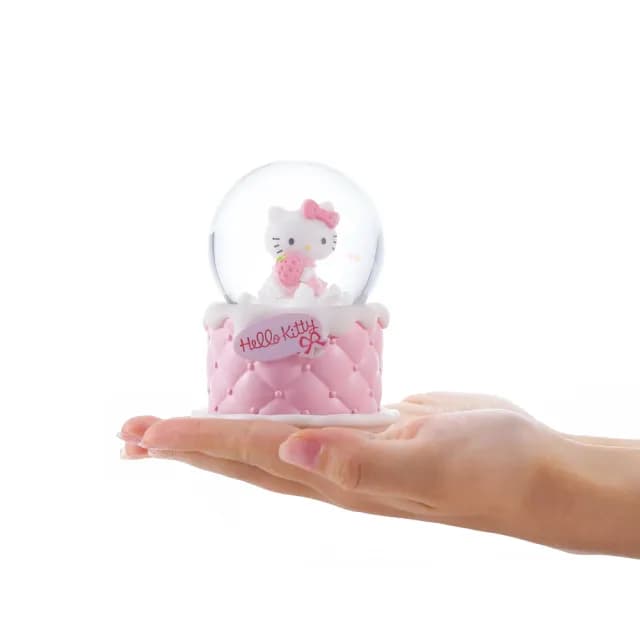 【JARLL 讚爾藝術】Hello Kitty生日派對蛋糕 水晶球音樂盒(官方授權)