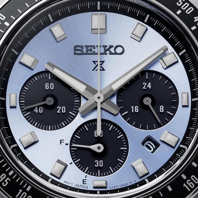 【SEIKO 精工】PROSPEX 冰藍熊貓錶太陽能三眼計時手錶 母親節 禮物 送禮(SSC935P1/V192-0AH0U)