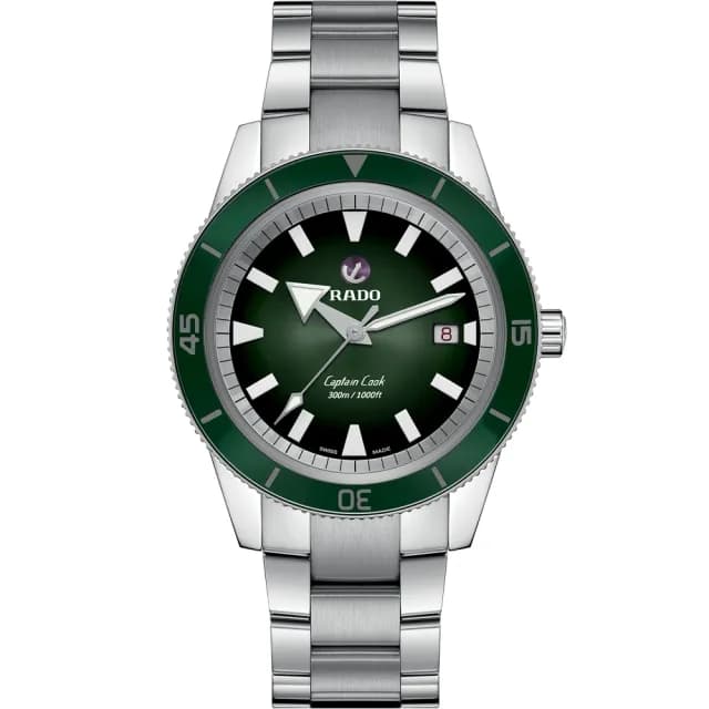 【Rado 雷達表】庫克船長300米自動機械腕錶 R02送禮推薦(R32105313)