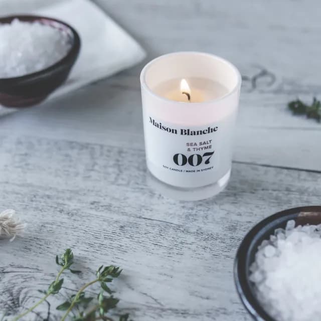 【Maison Blanche】海鹽＆百里香 Sea Salt & Thyme 200g 香氛蠟燭